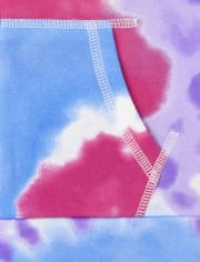 Sweat à capuche zippé en molleton pour fille