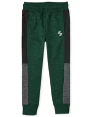 Boys Fleece Performance Colorblock Jogger Pants