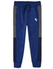 Boys Fleece Performance Colorblock Jogger Pants