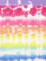 Haut côtelé tie-dye pour fille