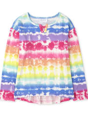 Haut côtelé tie-dye pour fille