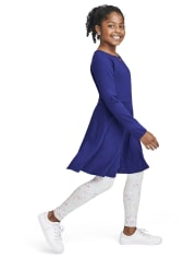 Robe patineuse découpée pour filles