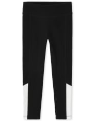 Girls Colorblock Hi-Rise Leggings