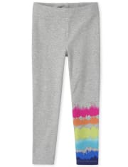 Girls Rainbow Tie Dye Leggings