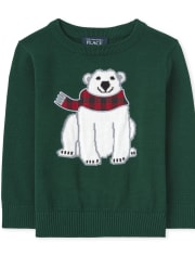 Suéter con osito polar para bebés y niños pequeños