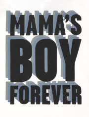 T-shirt graphique Mama&#39;s Boy pour bébés et tout-petits garçons