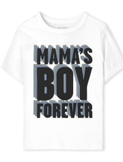 T-shirt graphique Mama&#39;s Boy pour bébés et tout-petits garçons