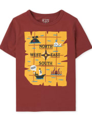 T-shirt graphique éducatif pour tout-petits garçons