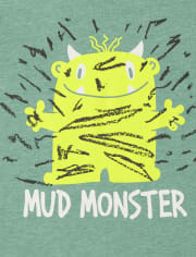 Baby And Toddler Boys Mud Monster Graphic Tee