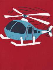 Toddler Boys Helicopter Graphic Tee