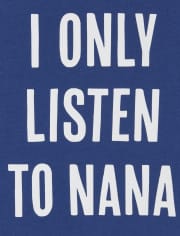 Camiseta estampada Nana para bebés y niños pequeños