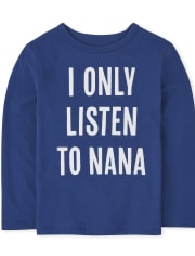 Camiseta estampada Nana para bebés y niños pequeños