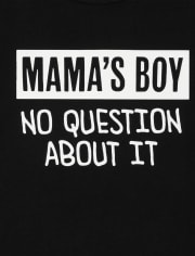 Camiseta estampada Mama's Boy para bebés y niños pequeños