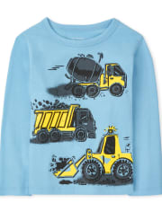 Toddler Boys Construction Graphic Tee