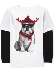 Boys Graphic Thermal 2 In 1 Top