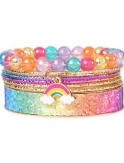Girls Rainbow Bracelet 7-Pack