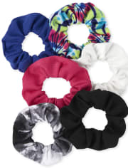 Girls Tie Dye Scrunchie 6-Pack