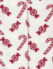 Toddler Girls Candy Cane Tights