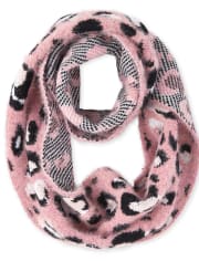 Girls Leopard Infinity Scarf