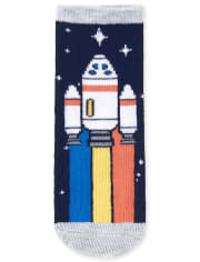 Toddler Boys Space Midi Socks 6-Pack