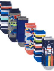 Toddler Boys Space Midi Socks 6-Pack