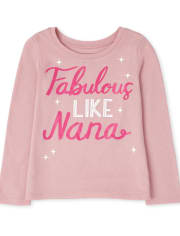 T-shirt graphique Nana pour bébés et petites filles