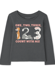 Toddler Girls Counting Graphic Tee