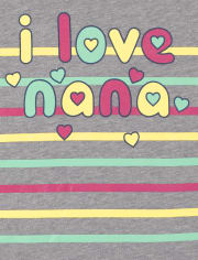 Baby And Toddler Girls Nana Graphic Tee