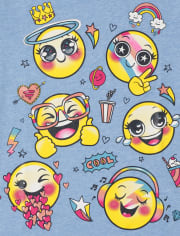 Girls Emoji Graphic Tee