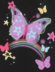 Girls Butterfly Graphic Tee
