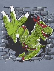 Camiseta gráfica Dino Ninja para niños