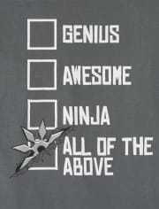 Camiseta gráfica Genius para niños