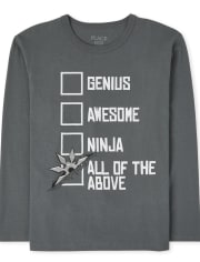Camiseta gráfica Genius para niños