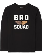 Camiseta con gráfico Bro Squad para niños