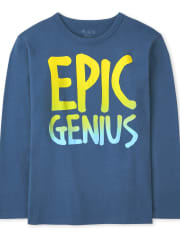 T-shirt graphique Epic Genius pour garçons