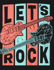 Boys Let's Rock Graphic Tee