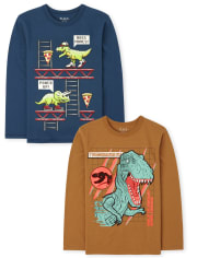 Boys Dino Graphic Tee 2-Pack