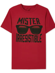 Boys Valentine's Day Mister Irresistible Graphic Tee