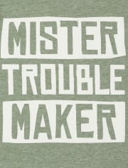 Baby And Toddler Boys Trouble Maker Graphic Tee