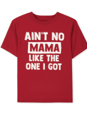 Camiseta con estampado de mamá del día de San Valentín para niños unisex