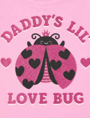 Baby And Toddler Girls Love Bug Graphic Tee