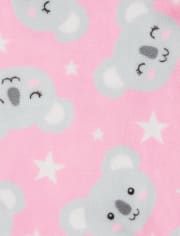 Baby And Toddler Girls Koala Fleece One Piece Pajamas