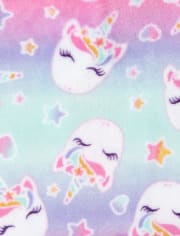Pyjama une pièce en polaire licorne pour bébés et petites filles