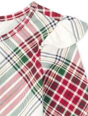 Baby And Toddler Girls Plaid Ruffle Everyday Dress