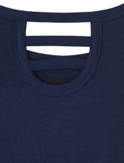Girls Snowflake High Low Top