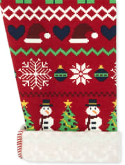 Legging douillet Fairisle de Noël pour filles