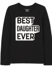 T-shirt graphique assorti pour filles