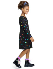 Girls Print Skater Dress