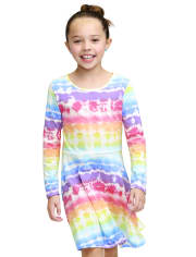 The Children's Place Girls Print Skater Dress