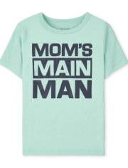 Baby And Toddler Boys Mom's Man Graphic Tee